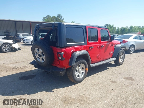 2018 Jeep Wrangler Unlimited Sport S с VIN 1C4HJXDG0JW132321, выставлен на аукционе IAAI как лот 42038361 с пробегом 158 673 миль миль и . История ставок и продаж доступна на DreamBid. Изображение 4.
