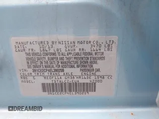 2014 Nissan Note SV with VIN 3N1CE2CP4EL390259, listed as a IAAI auction lot 42186557 with 121,304 mi miles and . Bid and sale history available at DreamBid. Image 9.