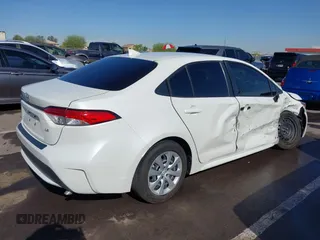 2020 Toyota Corolla LE with VIN JTDEPRAE1LJ015251, listed as a IAAI auction lot 41966854 with 44,116 mi miles. Bid and sale history available at carsss.com. Image 4.