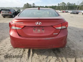 2013 Hyundai Elantra Limited with VIN 5NPDH4AEXDH396023, listed as a Copart auction lot 49030115 with 107,419 mi miles and Salvage Title. Bid and sale history available at DreamBid. Image 6.