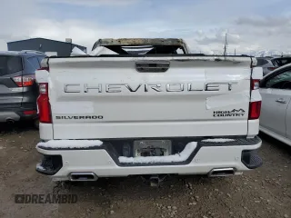 2019 Chevrolet Silverado 1500 High Country with VIN 3GCUYHEL6KG127717, listed as a Copart auction lot 48813995 with 0 mi miles and Salvage Title. Bid and sale history available at carsss.com. Image 6.