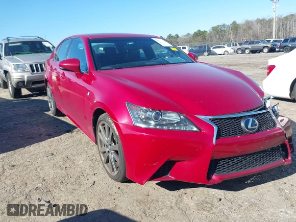 2015 Lexus GS 350 with VIN JTHCE1BL4FA009653, listed as a IAAI auction lot 41227701 with 65,521 mi miles and . Bid and sale history available at carsss.com. Image 1.