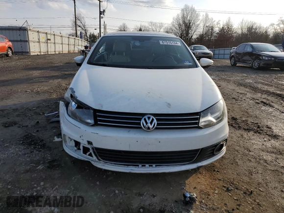 2012 Volkswagen Eos Lux with VIN WVWFW7AH0CV006913, listed as a Copart auction lot 87315134 with 126,069 mi miles and Salvage Title. Bid and sale history available at DreamBid. Image 5.