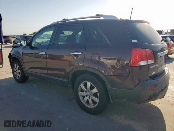 2013 Kia Sorento LX with VIN 5XYKT3A62DG343462, listed as a Copart auction lot 52507065 with 128,368 mi miles and Clean title. Bid and sale history available at DreamBid. Image 2.