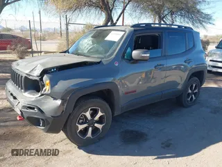 2021 Jeep Renegade Trailhawk z VIN ZACNJDC19MPN25411, wystawiony jako IAAI lot #41398000 z przebiegiem 45 678 mil mil oraz . Historia ofert i sprzedaży dostępna na DreamBid. Obrazek 17.