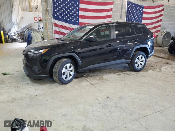 2023 Toyota RAV4 LE with VIN 2T3F1RFV8PW376191, listed as a Copart auction lot 46405804 with 18,376 mi miles and Salvage Title. Bid and sale history available at carsss.com. Image 1.
