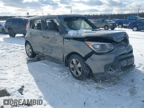 2018 Kia Soul with VIN KNDJN2A26J7587783, listed as a IAAI auction lot 41181661 with 1 mi miles. Bid and sale history available at carsss.com. Image 1.