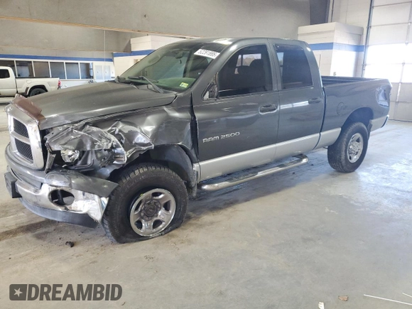 2004 Dodge Ram 2500 SLT with VIN 3D7KU28D44G210544, listed as a Copart auction lot 52291895 with 182,774 mi miles and Salvage Title. Bid and sale history available at carsss.com. Image 1.