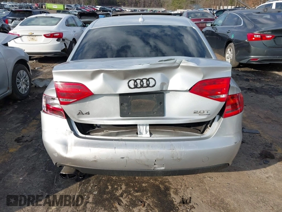 2009 Audi A4 2.0T Prem Plus with VIN WAUSF78K49N014535, listed as a IAAI auction lot 41579110 with 88,132 mi miles. Bid and sale history available at carsss.com. Image 6.