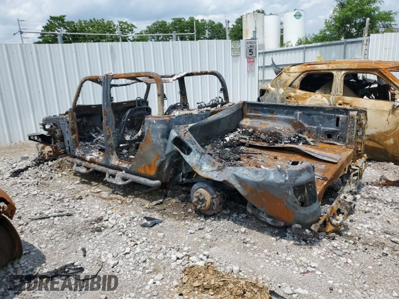 2020 Jeep Gladiator Overland with VIN 1C6HJTFGXLL119481, listed as a Copart auction lot 59108385 with Not provided miles and Salvage title. Bid and sale history available at DreamBid. Image 2.