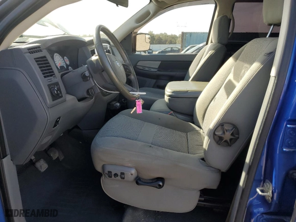 2007 Dodge Ram 2500 SLT with VIN 3D7KS29A97G805663, listed as a Copart auction lot 75465184 with 163,499 mi miles and Salvage Title. Bid and sale history available at carsss.com. Image 7.