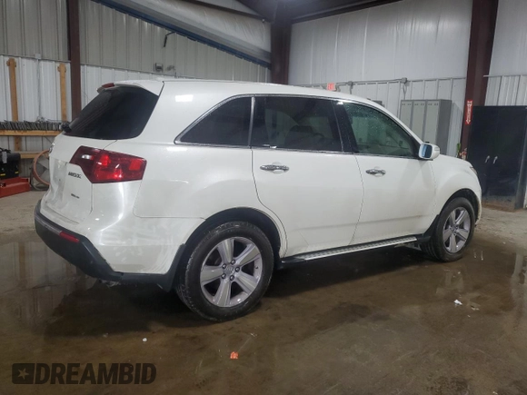 2013 Acura MDX with VIN 2HNYD2H22DH516848, listed as a Copart auction lot 53938695 with 105,633 mi miles and Salvage Title. Bid and sale history available at carsss.com. Image 3.