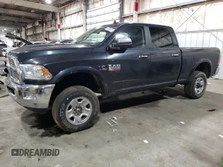 2017 Ram 2500 Laramie with VIN 3C6UR5FL9HG615781, listed as a Copart auction lot 75595173 with 0 mi miles and Salvage Title. Bid and sale history available at carsss.com. Image 1.