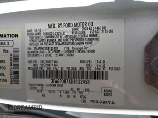 2013 Ford Fusion SE with VIN 3FA6P0H7XDR132458, listed as a IAAI auction lot 41982181 with 188,869 mi miles. Bid and sale history available at carsss.com. Image 9.