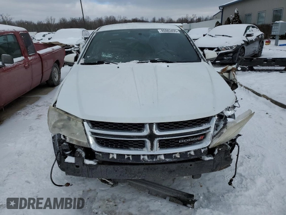 2014 Dodge Avenger SXT z VIN 1C3CDZCB6EN163754, wystawiony jako Copart lot #45983495 z przebiegiem 123 668 mil mil oraz Nie do naprawy • Non repairable. Historia ofert i sprzedaży dostępna na DreamBid. Obrazek 5.