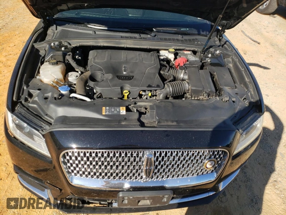 2017 LINCOLN CONTINENTL SELECT with VIN 1LN6L9TP5H5611991, listed as a Copart auction lot 77345324 with 85,764 mi miles and Salvage Title. Bid and sale history available at DreamBid. Image 11.