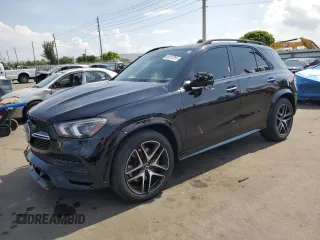 2020 Mercedes-Benz GLE 450 with VIN 4JGFB5KBXLA088808, listed as a Copart auction lot 56297265 with 76,807 mi miles and Salvage title. Bid and sale history available at DreamBid. Image 1.