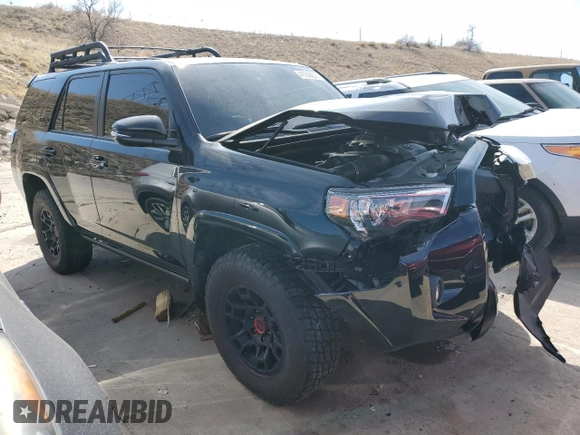 2023 Toyota 4Runner TRD Pro with VIN JTELU5JR1P6153579, listed as a Copart auction lot 47259205 with 10,862 mi miles and Salvage title. Bid and sale history available at DreamBid. Image 4.