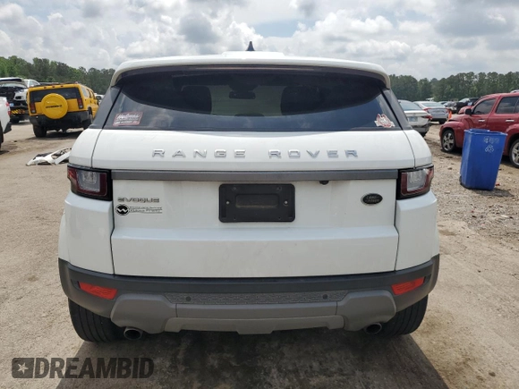 2018 Land Rover Range Rover Evoque SE with VIN SALVP2RX6JH297042, listed as a Copart auction lot 53931725 with Not provided miles and Salvage title. Bid and sale history available at DreamBid. Image 6.
