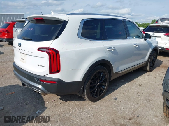 2021 Kia Telluride SX with VIN 5XYP54HC4MG113097, listed as a IAAI auction lot 42474885 with 90,540 mi miles and . Bid and sale history available at DreamBid. Image 4.
