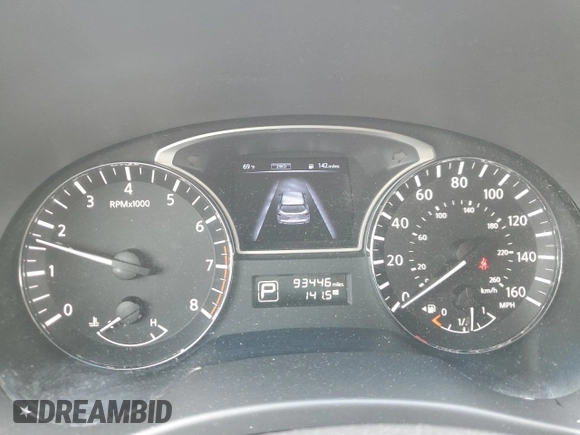 2015 Nissan Pathfinder S with VIN 5N1AR2MM0FC638206, listed as a Copart auction lot 58704595 with 93,446 mi miles and Clean title. Bid and sale history available at DreamBid. Image 9.