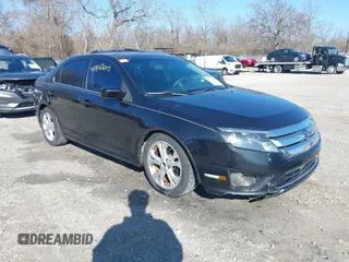 2012 Ford Fusion SE with VIN 3FAHP0HA8CR361594, listed as a IAAI auction lot 41863645 with 164,632 mi miles. Bid and sale history available at carsss.com. Image 1.