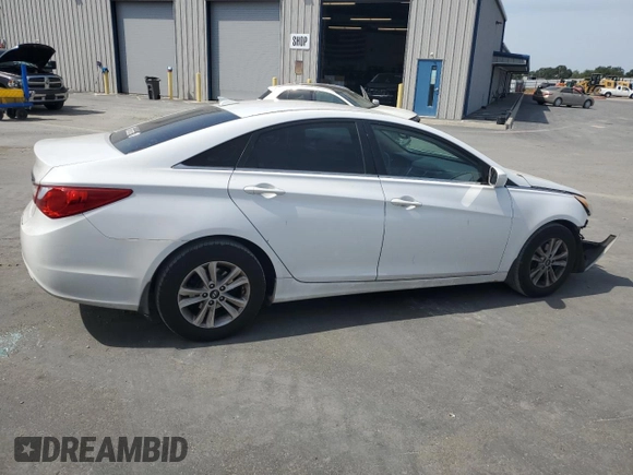 2013 Hyundai Sonata GLS with VIN 5NPEB4AC8DH659727, listed as a Copart auction lot 54721785 with 111,606 mi miles and Salvage Title. Bid and sale history available at carsss.com. Image 3.