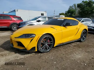 2020 Toyota Supra 3.0 z VIN WZ1DB4C02LW025788, wystawiony jako Copart lot #81390403 z przebiegiem 38 336 mil mil oraz . Historia ofert i sprzedaży dostępna na DreamBid. Obrazek 1.