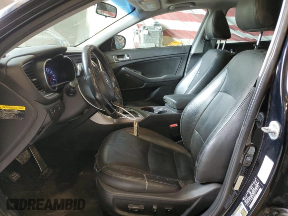 2015 Kia Optima SXL Turbo with VIN 5XXGR4A69FG498155, listed as a Copart auction lot 50351495 with 140,309 mi miles and Salvage title. Bid and sale history available at DreamBid. Image 7.