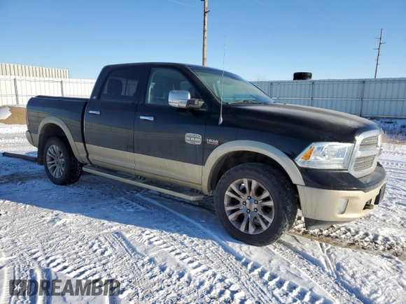 2013 Ram 1500 Laramie Longhorn with VIN 1C6RR7PT8DS606721, listed as a Copart auction lot 44398405 with 137,536 mi miles and Salvage title. Bid and sale history available at DreamBid. Image 4.