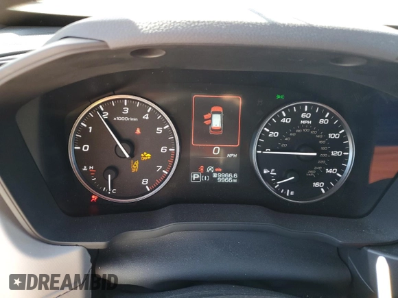 2025 Subaru Forester Premium with VIN JF2SLDBC1SH445867, listed as a Copart auction lot 57899945 with 9,966 mi miles and Salvage title. Bid and sale history available at DreamBid. Image 9.