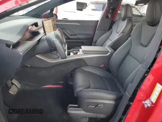 2023 Tesla Model X with VIN 7SAXCBE5XPF367136, listed as a Copart auction lot 45357254 with 13,036 mi miles and Salvage Title. Bid and sale history available at DreamBid. Image 7.