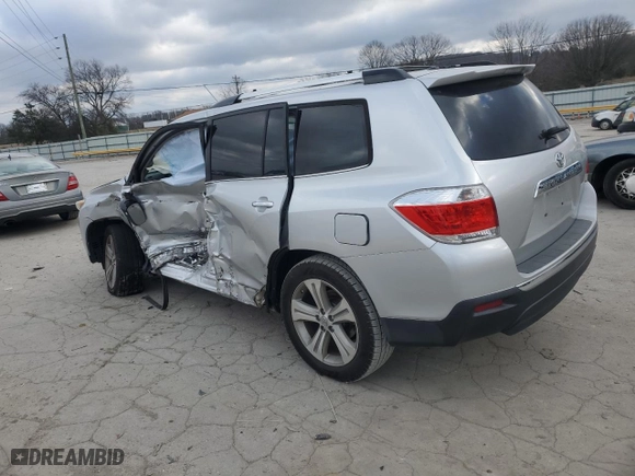2012 Toyota Highlander Limited with VIN 5TDYK3EH5CS062296, listed as a Copart auction lot 87281834 with 0 mi miles and Salvage Title. Bid and sale history available at carsss.com. Image 2.