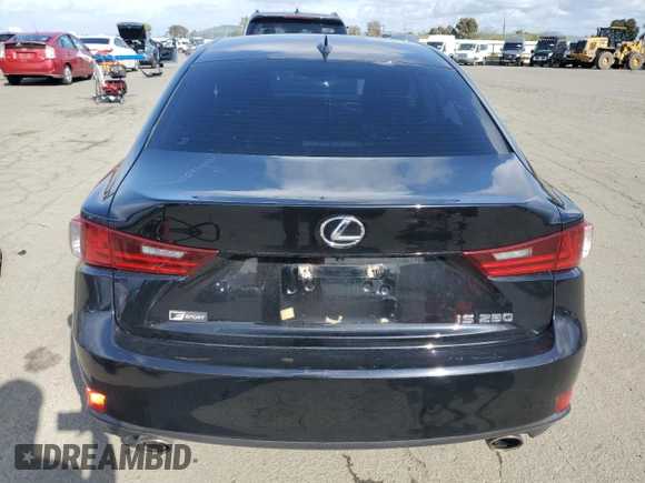 2014 Lexus IS 250 with VIN JTHBF1D2XE5033380, listed as a Copart auction lot 51100755 with 112,707 mi miles and Salvage Title. Bid and sale history available at DreamBid. Image 6.
