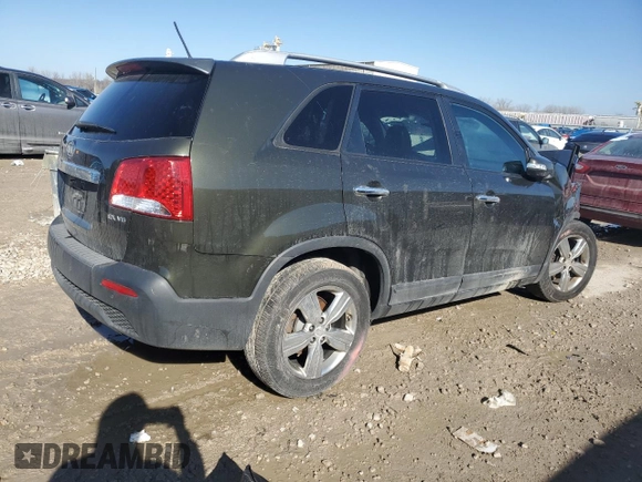 2013 Kia Sorento EX with VIN 5XYKU3A29DG327429, listed as a Copart auction lot 44034675 with Not Provided miles and Salvage Title. Bid and sale history available at carsss.com. Image 3.