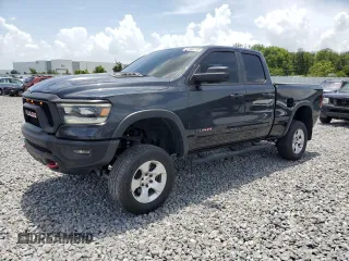 2019 Ram 1500 Rebel z VIN 1C6RRFEG4KN872717, wystawiony jako Copart lot #60440715 z przebiegiem 93 260 mil mil oraz Szkoda całkowita • Salvage title. Historia ofert i sprzedaży dostępna na DreamBid. Obrazek 1.