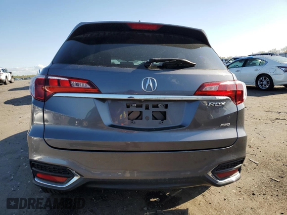 2018 Acura RDX Technology with VIN 5J8TB4H58JL010369, listed as a Copart auction lot 52110235 with 54,168 mi miles and Salvage Title. Bid and sale history available at DreamBid. Image 6.