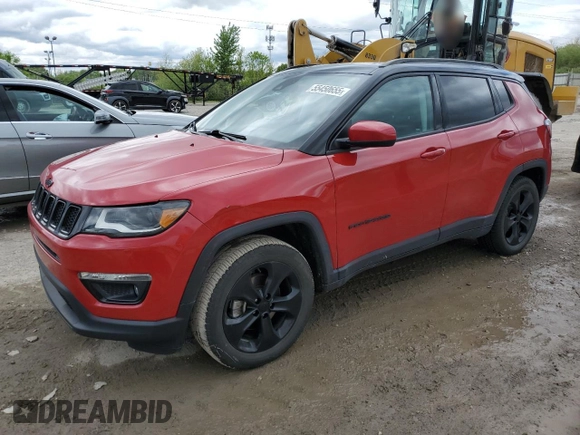 2018 Jeep Compass Altitude z VIN 3C4NJDBB5JT479268, wystawiony jako Copart lot #55450655 z przebiegiem 78 039 mil mil oraz Szkoda całkowita • Salvage title. Historia ofert i sprzedaży dostępna na DreamBid. Obrazek 1.