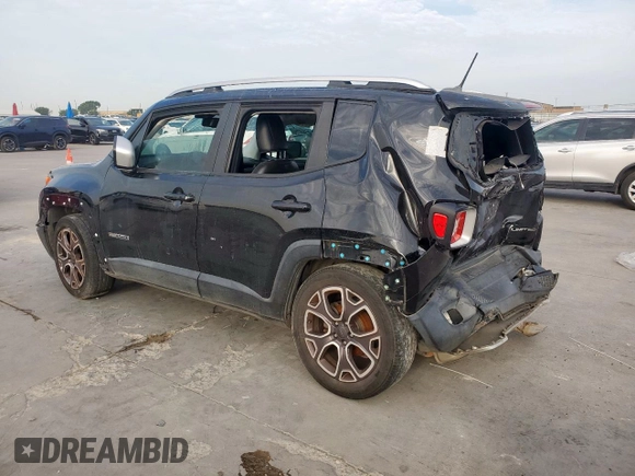 2016 Jeep Renegade Limited с VIN ZACCJADT2GPC91366, выставлен на аукционе Copart как лот 63484595 с пробегом 142 390 миль миль и Чистый • Clean title. История ставок и продаж доступна на DreamBid. Изображение 2.