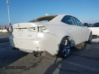 2016 Lexus IS with VIN JTHBE1D29G5028225, listed as a IAAI auction lot 41581934 with 35,602 mi miles. Bid and sale history available at carsss.com. Image 4.