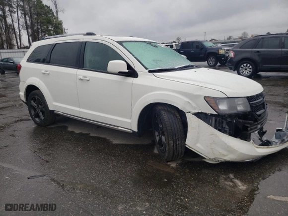 2020 Dodge Journey Crossroad with VIN 3C4PDCGB2LT259401, listed as a Copart auction lot 45880165 with 16,741 mi miles and Salvage Title. Bid and sale history available at carsss.com. Image 4.