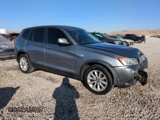 2013 BMW X3 xDrive28i with VIN 5UXWX9C55D0D08550, listed as a Copart auction lot 43002315 with 158,201 mi miles and Salvage Title. Bid and sale history available at carsss.com. Image 4.