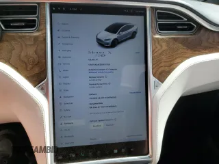 2016 Tesla Model X 70D with VIN 5YJXCAE28GF017100, listed as a Copart auction lot 50081235 with 126,962 mi miles and Salvage Title. Bid and sale history available at DreamBid. Image 9.
