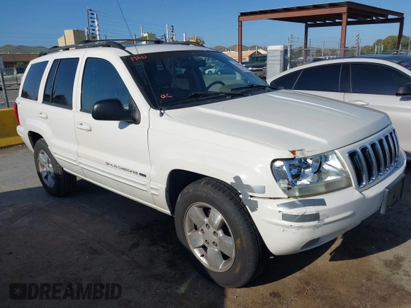 2001 Jeep Grand Cherokee Limited with VIN 1J4GW58S41C615418, listed as a IAAI auction lot 42141143 with 148,145 mi miles. Bid and sale history available at carsss.com. Image 1.