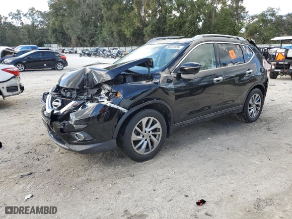 2015 Nissan Rogue SL with VIN 5N1AT2MV5FC769318, listed as a Copart auction lot 80272594 with 158,155 mi miles and Salvage Title. Bid and sale history available at carsss.com. Image 1.