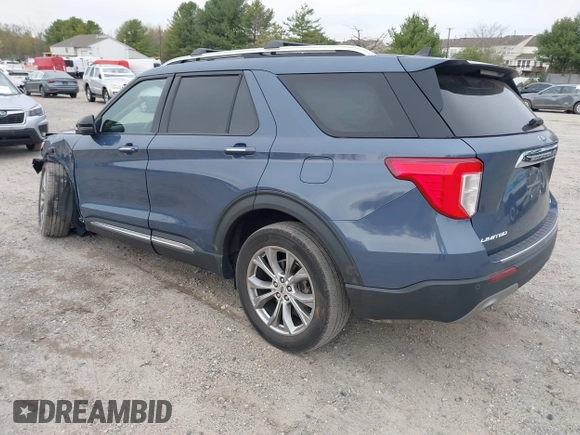 2021 Ford Explorer Limited with VIN 1FMSK8FHXMGB92339, listed as a IAAI auction lot 42016817 with 47,299 mi miles. Bid and sale history available at carsss.com. Image 3.