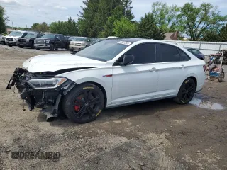 2022 Volkswagen Jetta GLI Autobahn z VIN 3VW2T7BU4NM017006, wystawiony jako Copart lot #55881285 z przebiegiem 52 828 mil mil oraz Szkoda całkowita • Salvage title. Historia ofert i sprzedaży dostępna na DreamBid. Obrazek 1.