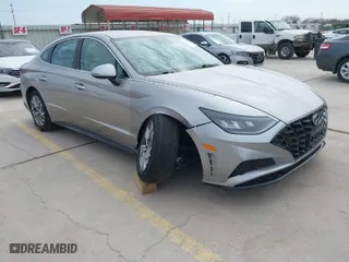2021 Hyundai Sonata SEL with VIN KMHL64JA6MA146585, listed as a IAAI auction lot 41680181 with 34,119 mi miles. Bid and sale history available at carsss.com. Image 1.