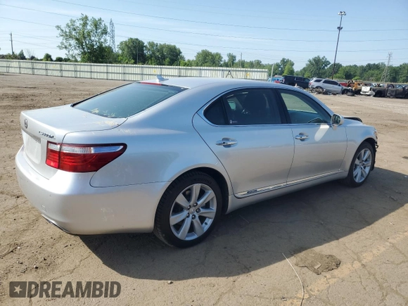 2008 Lexus LS 600h L with VIN JTHDU46F385003092, listed as a Copart auction lot 62096405 with 185,459 mi miles and Clean title. Bid and sale history available at DreamBid. Image 3.