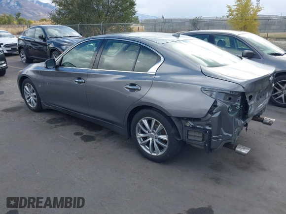 2017 Infiniti Q50 Premium with VIN JN1EV7AR2HM830032, listed as a IAAI auction lot 40777161 with 104,834 mi miles and . Bid and sale history available at DreamBid. Image 3.